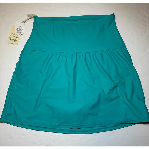 St Johns Bay Secretly Slender Women’s 10 Swim Skirt Bottom Brief Bathing Suit - Picture 7 of 7